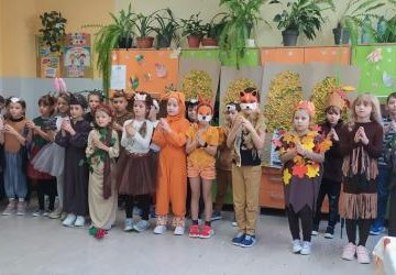 Bal u pani Jesień - udział przedszkolaków w przedstawieniu
